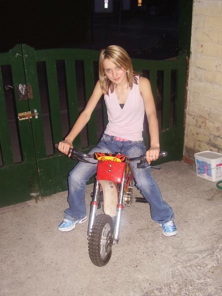 mon coeur sur la pocket bike